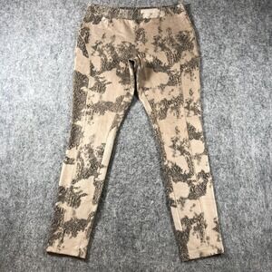 Philosophy Republic Clothing Leggings Womens Large Beige Animal Print Ankle Knit